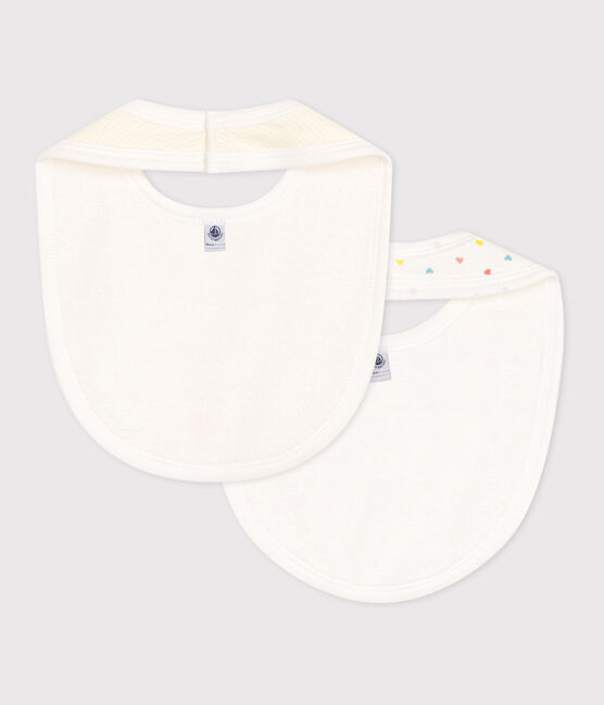 Juego de 2 baberos estampados de algodón para bebé variante 2