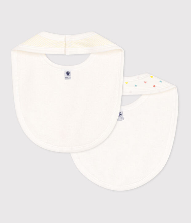 Juego de 2 baberos estampados de algod&oacute;n para beb&eacute; multicolor