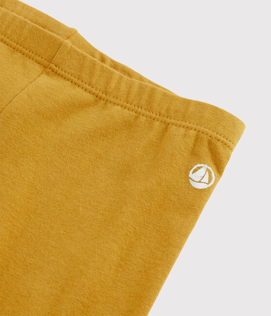 Leggings de punto para niña amarillo BOUDOR