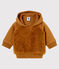 Sudadera con capucha para bebé niño sherpa marron BRINDILLE