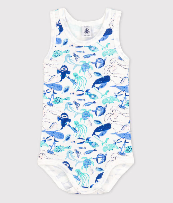 Bodi sin mangas de bebé niño blanco MARSHMALLOW/blanco MULTICO