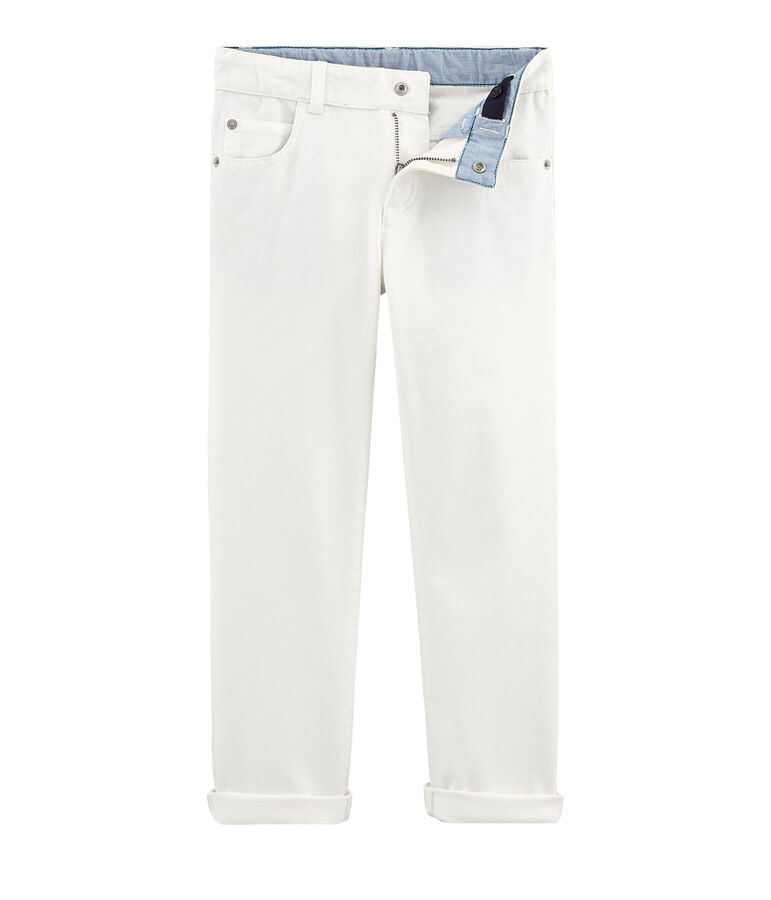 Pantal&oacute;n de ni&ntilde;o blanco