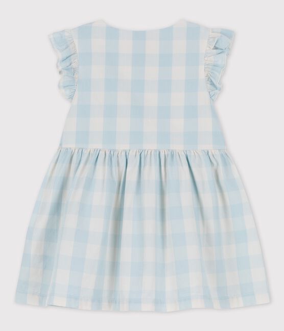 Vestido de popelina de Vichy para bebé BOLDAIR/ MARSHMALLOW