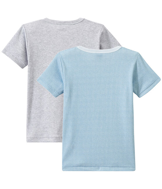 Lote de 2 camisetas de manga corta para niño blanco LOT