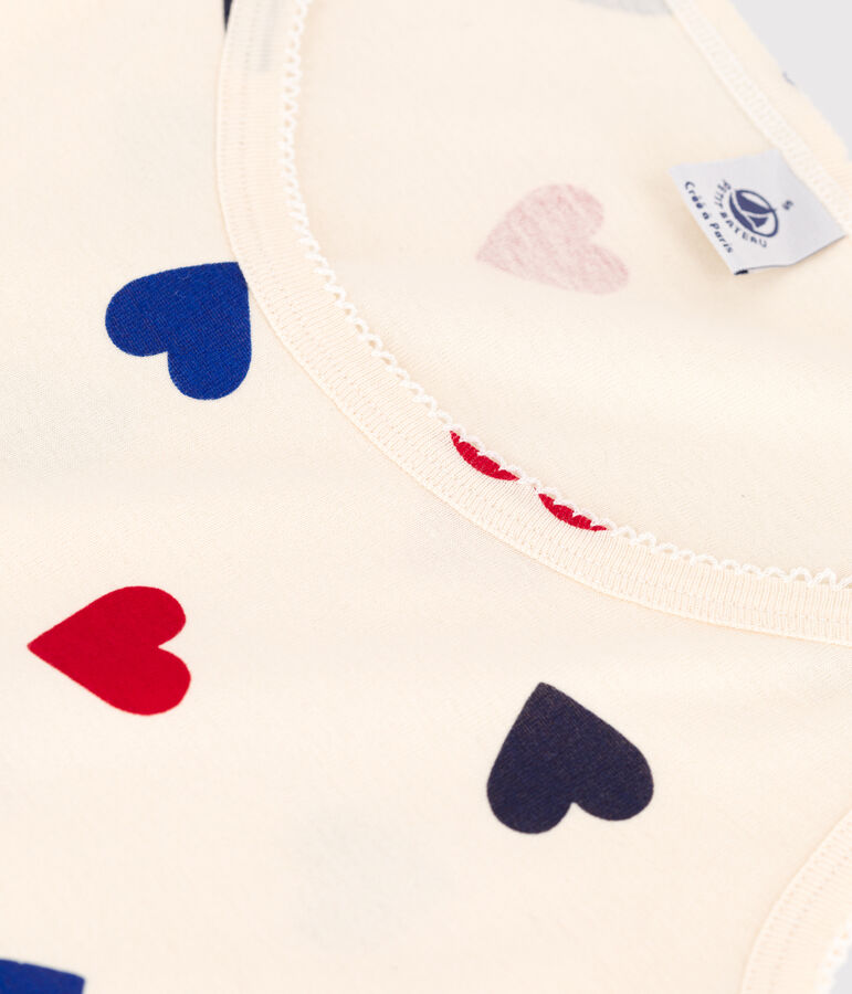 Camis&oacute;n de algod&oacute;n para mujer crudo/multicolor