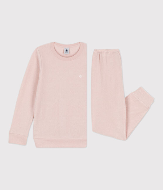 Pijama de rizo afelpado para niño/niña rosa SALINE