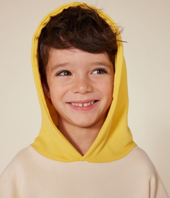 Sudadera de felpa con capucha para niño blanco AVALANCHE/ MULTICO