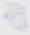 Calcetines niña con puntilla blanco ECUME