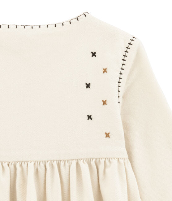 Vestido para niña blanco MARSHMALLOW