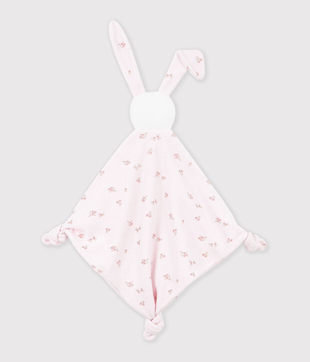 Doudou de algod&oacute;n con estampado de flores para beb&eacute; rosa/multicolor