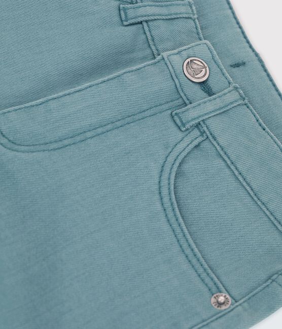Shorts de tejido vaquero para niña verde BRUT