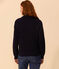 Jersey de punto inglés de algodón para mujer azul SMOKING