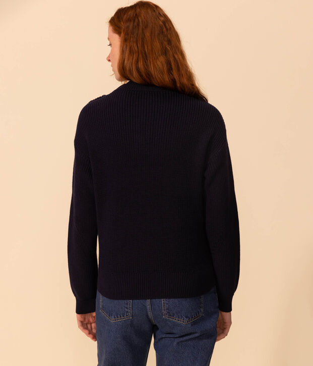 Jersey de punto ingl&eacute;s de algod&oacute;n para mujer SMOKING