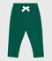 Pantalón liso de algodón para bebé verde EVERGREEN