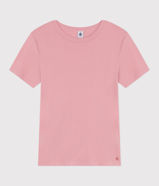 Camiseta Icónica lisa de algodón para mujer rosa CHARME