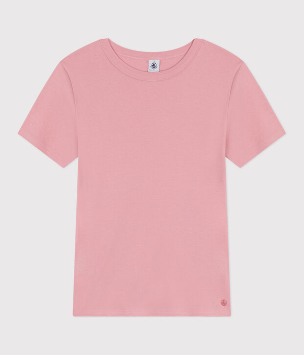 Camiseta Ic&oacute;nica lisa de algod&oacute;n para mujer rosa