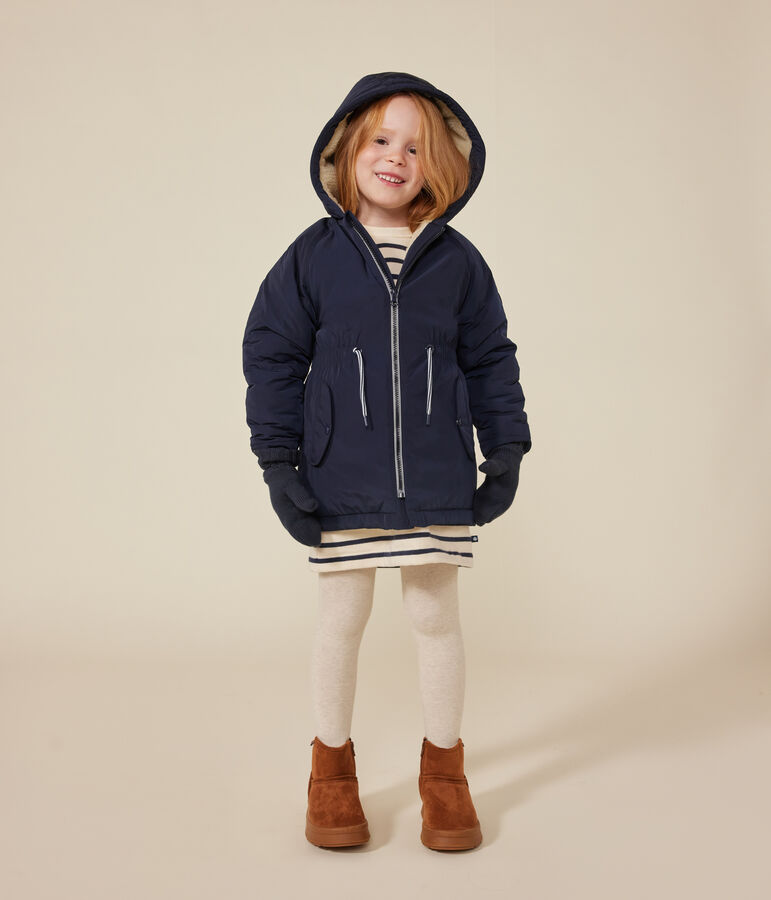 Parka para ni&ntilde;a azul