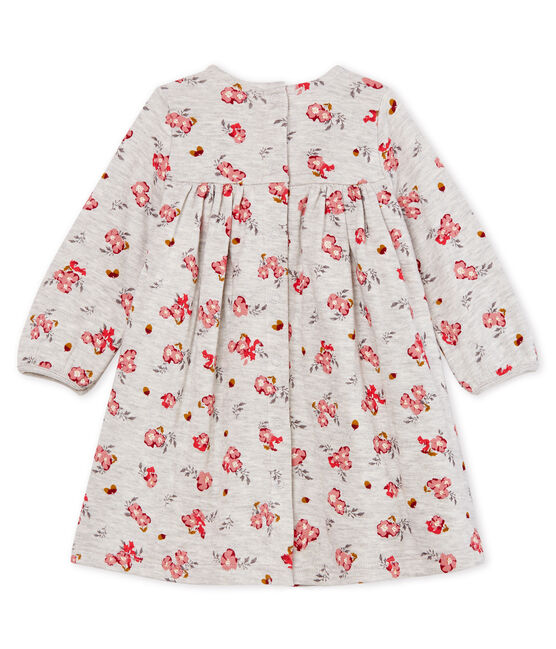 Vestido de manga larga estampado para bebé niña gris BELUGA/blanco MULTICO