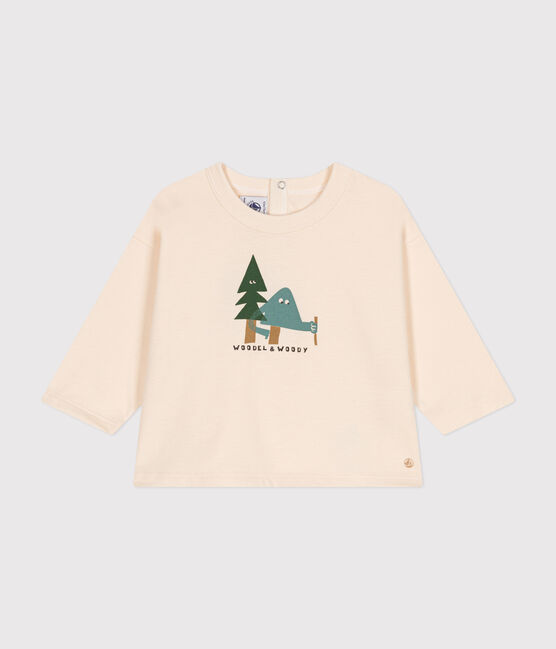Camiseta de manga larga de punto fino para bebé crudo AVALANCHE