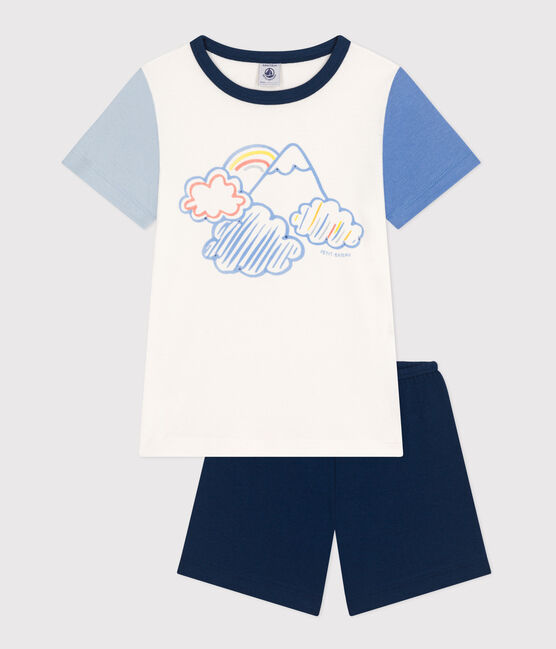 Pijama infantil corto y liso de algodón INCOGNITO/ MULTICO