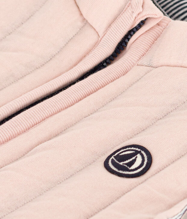 Chaleco de t&uacute;bico acolchado para beb&eacute; rosa
