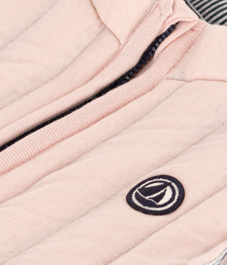 Chaleco de t&uacute;bico acolchado para beb&eacute; rosa