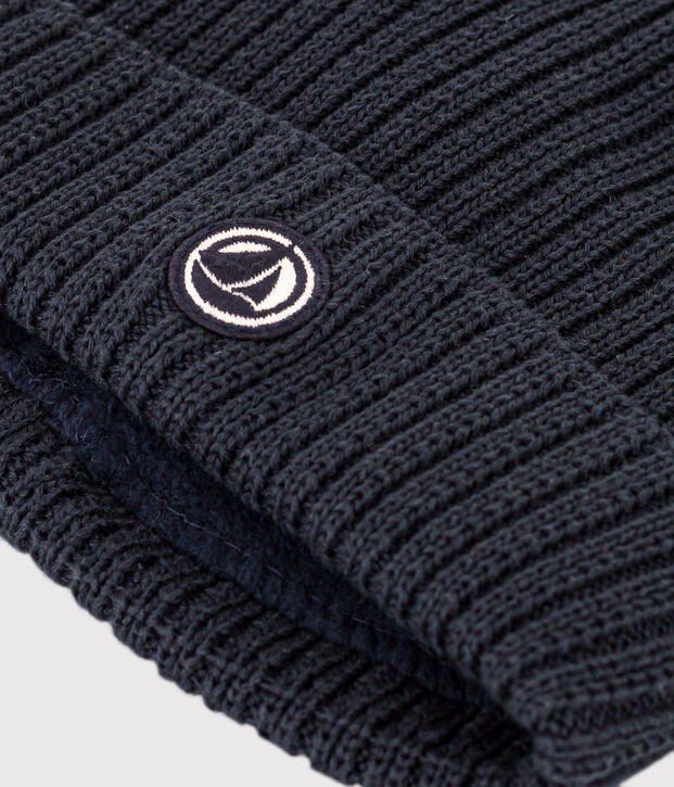 Gorro infantil de punto tricotado con forro polar SMOKING