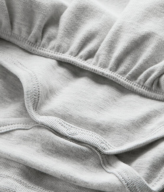 Vestido para niña de manga corta gris BELUGA CHINE