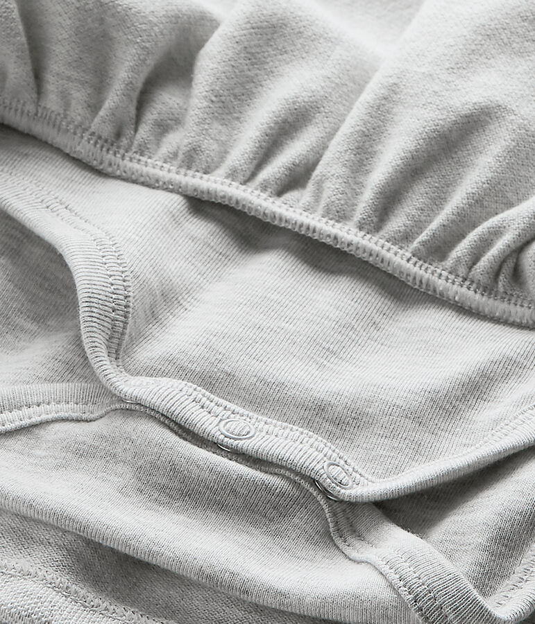 Vestido para ni&ntilde;a de manga corta gris BELUGA CHINE