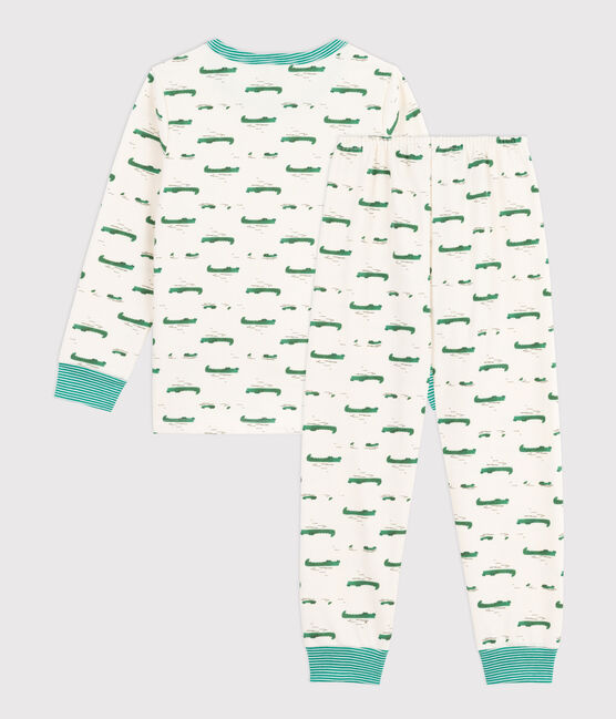 Pijama infantil de felpa con estampado de cocodrilos MILK/ MULTICO