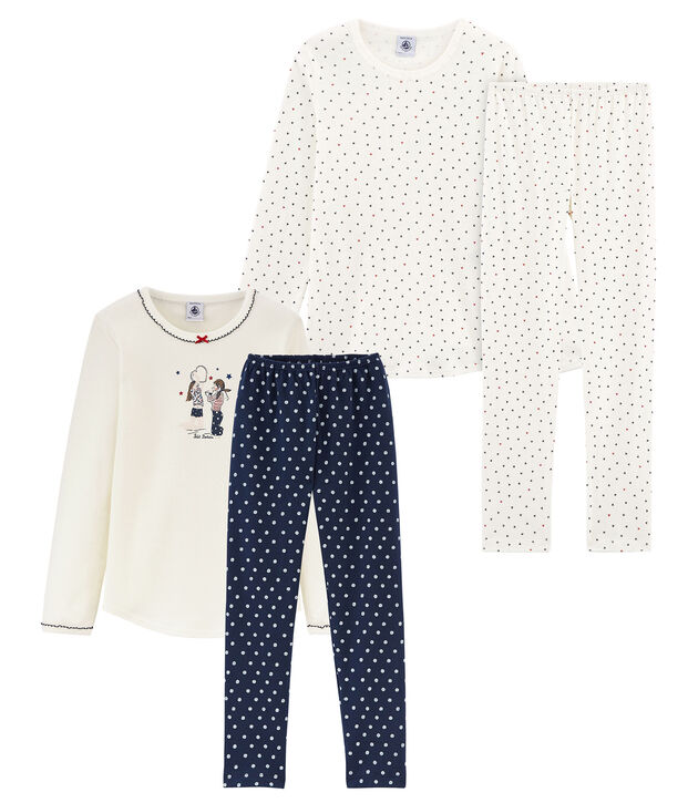 Lote de 2 pijama para ni&ntilde;a peque&ntilde;a multicolor