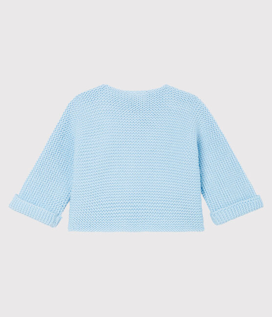 Cárdigan para bebé de punto 100 % algodón azul TOUDOU