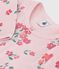 Camisón infantil de algodón con estampado de flores rosa JOLI/blanco MULTICO
