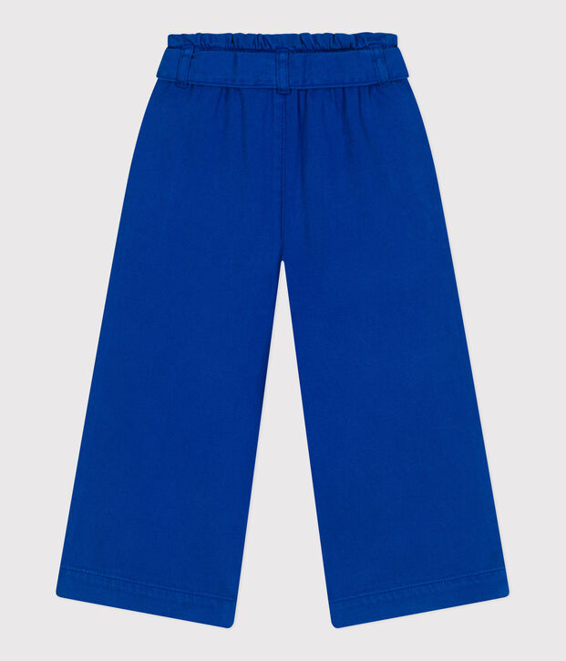 Pantal&oacute;n infantil de mezcla de algod&oacute;n y lyocell. azul