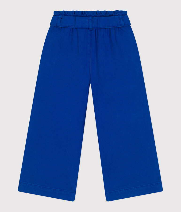 Pantal&oacute;n infantil de mezcla de algod&oacute;n y lyocell. azul