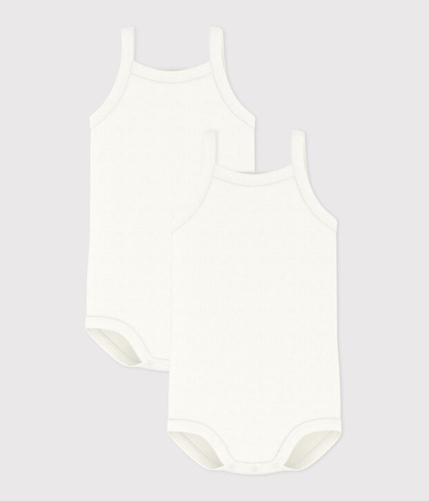 Juego de 2 bodis con tirantes para beb&eacute; ni&ntilde;a multicolor