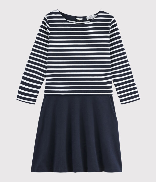 Vestido marinero para mujer azul/blanco