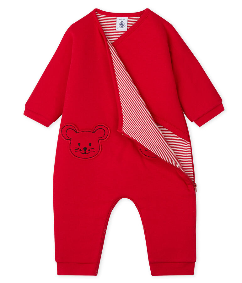 Mono de beb&eacute; unisex rojo