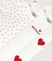 Juego de 3 bodis con corazones de algodón de manga corta para bebé variante 1