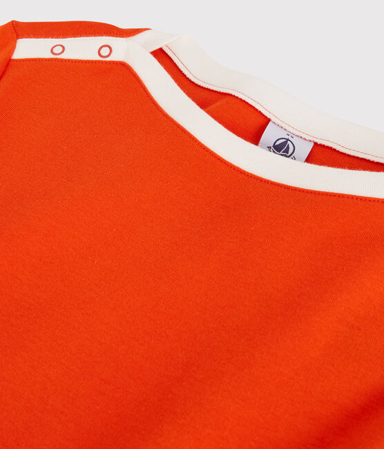 Camiseta de algodón de mujer naranja CAROTT