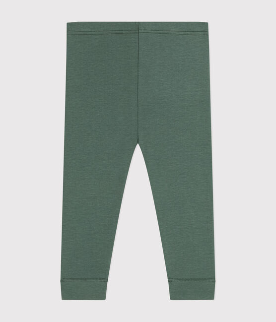 Leggings de algodón para bebé verde CROCO