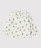 Blusa con estampado de flores de gasa de algodón ecológico para bebé blanco MARSHMALLOW/blanco MULTICO
