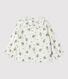 Blusa con estampado de flores de gasa de algodón ecológico para bebé
