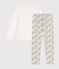 Pijama infantil de algodón blanco MARSHMALLOW/blanco MULTICO