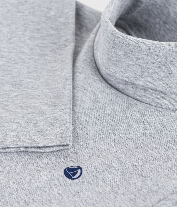 Camiseta infantil de cuello alto de algod&oacute;n FUMEE CHINE