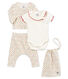 Conjunto 4 piezas estampado para bebé niña