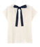 Camiseta de lino para mujer blanco MARSHMALLOW