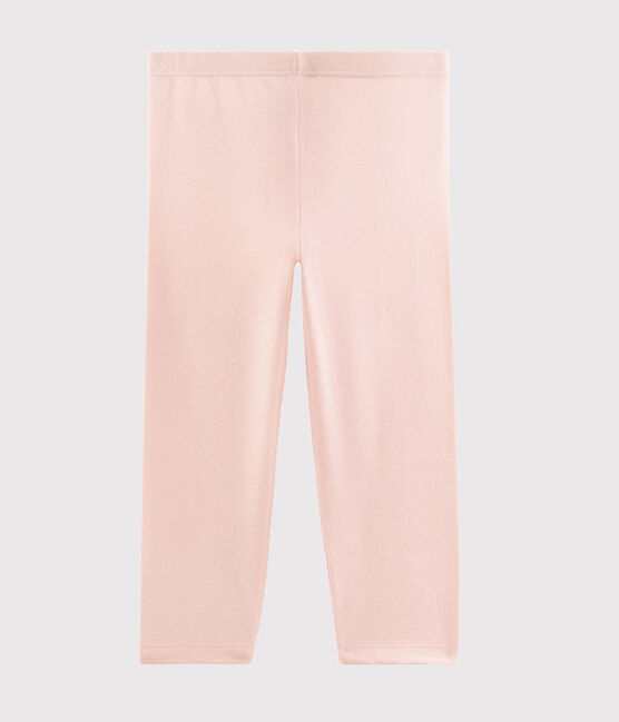 Leggings de punto de licra de niña rosa MINOIS