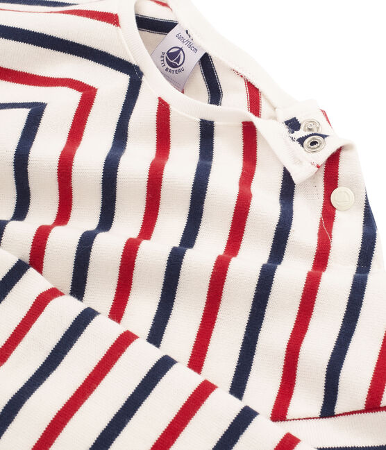 Jersey marinero infantil para niña blanco MARSHMALLOW/blanco MULTICO