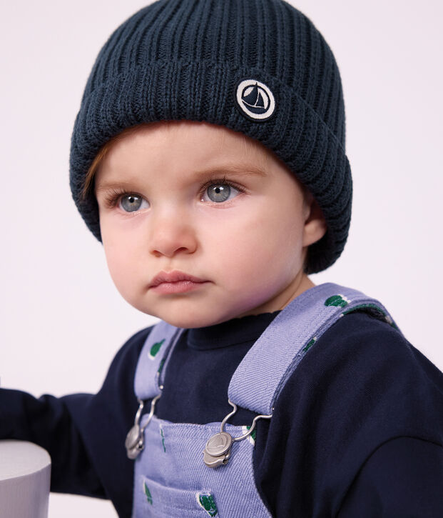 Gorro de punto tricotado con forro polar para beb&eacute; SMOKING